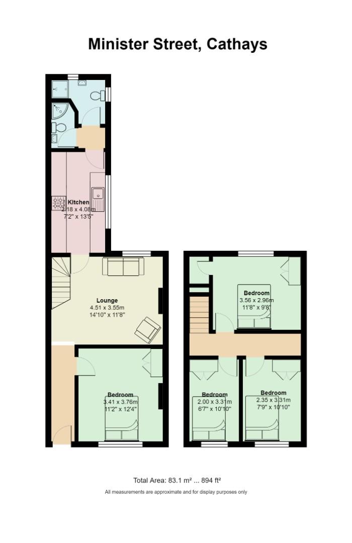 Floorplan for Minster Street, Cathays